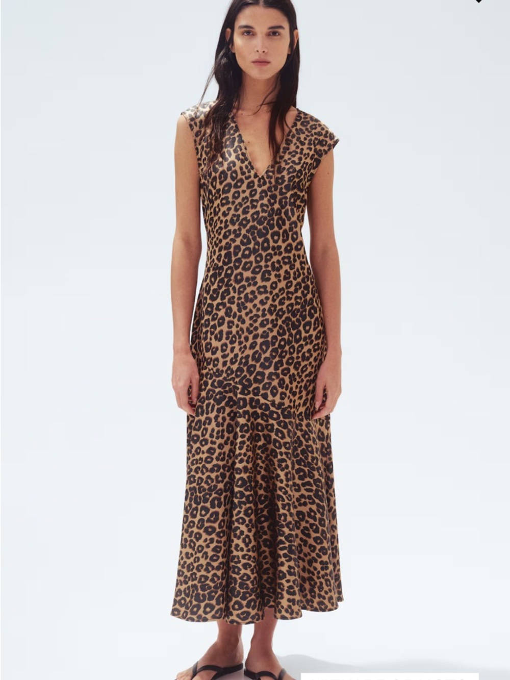 H&M Leopard Print Maxi Dress - Brown